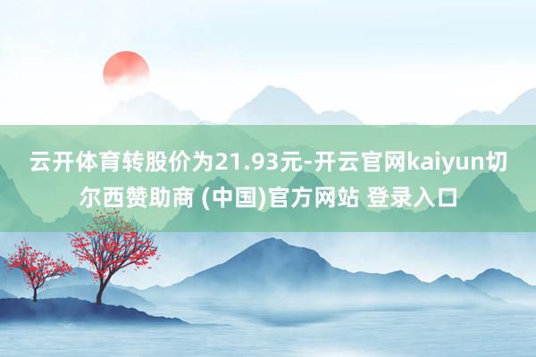 云开体育转股价为21.93元-开云官网kaiyun切尔西赞助商 (中国)官方网站 登录入口