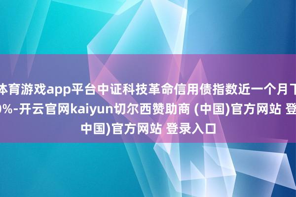 体育游戏app平台中证科技革命信用债指数近一个月下落0.20%-开云官网kaiyun切尔西赞助商 (中国)官方网站 登录入口